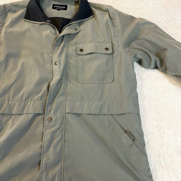 5/$25 Vintage Profilo Classics Green Casual Jacket L - Picture 4 of 8